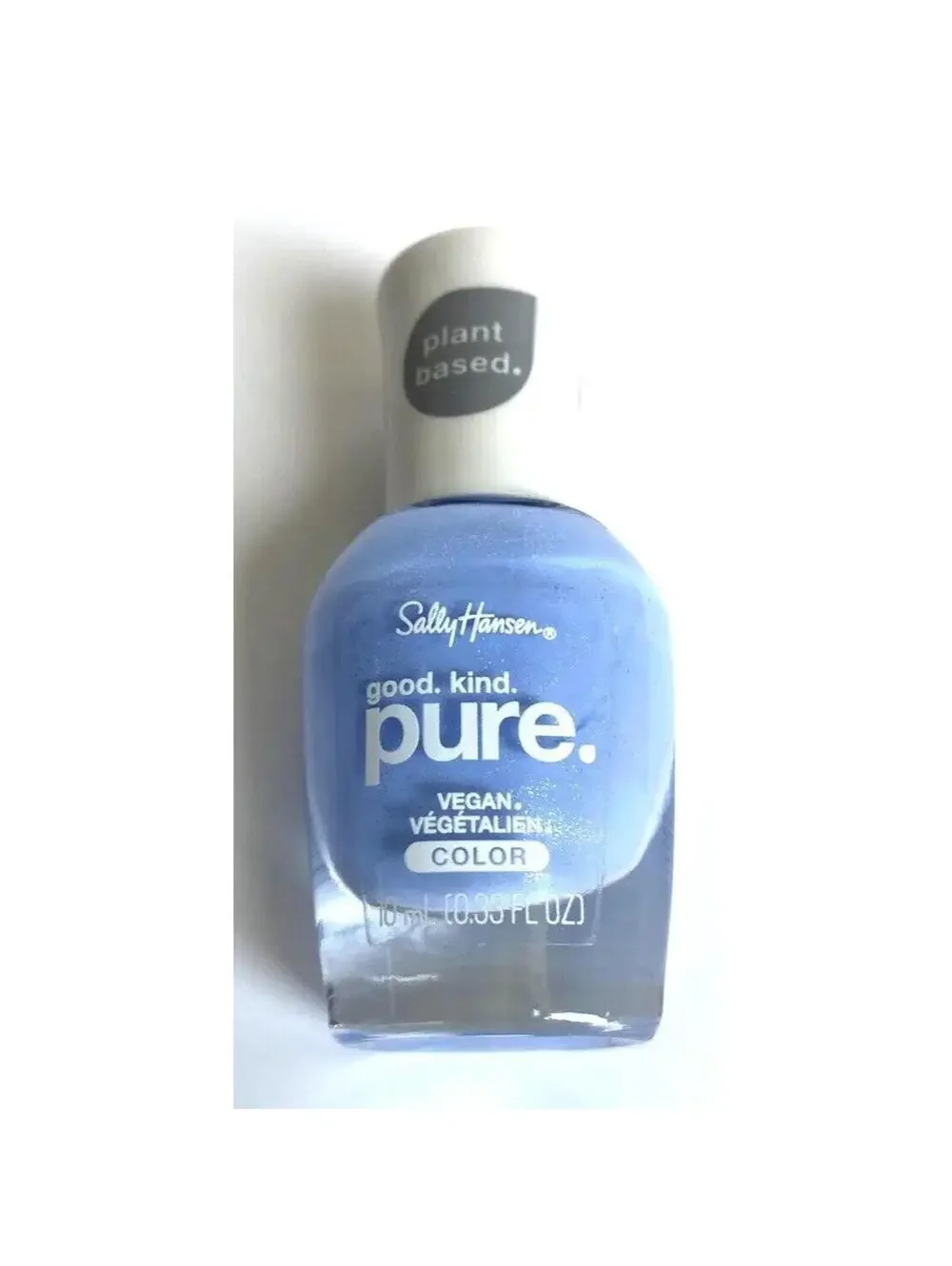 Sally Hansen #370 Crystal Blue Nail Polish 100% Vegan Plant Based for Nail Care